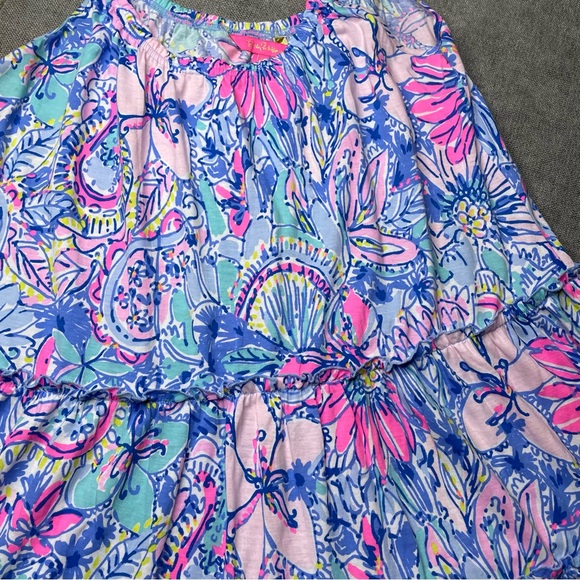 LILLY PULITZER Loro Swing Dress in Multi Pop Up Got Your Back 100% Cotton - Picture 7 of 12